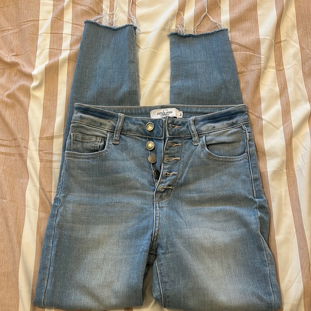 CJLA “Ada” light wash skinny jeans